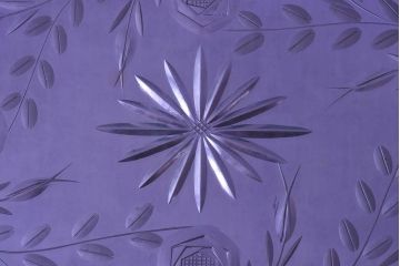 アンティーク雑貨　昭和レトロ　切子ガラストレイ(ミラートレイ)(2)