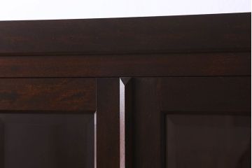 中古　松本民芸家具　G-1型　面取り食器棚(カップボード)(定価約41万4千円)(2)