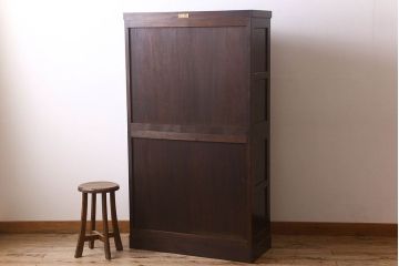 中古　松本民芸家具　G-1型　面取り食器棚(カップボード)(定価約41万4千円)(2)