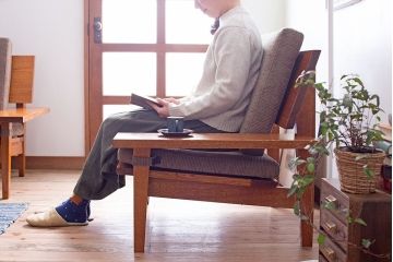 中古　Oak Village(オークビレッジ)　フューチャーホライズンソファ(1人掛けソファ)(定価約20万5千円)(1)