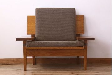 中古　Oak Village(オークビレッジ)　フューチャーホライズンソファ(1人掛けソファ)(定価約20万5千円)(1)