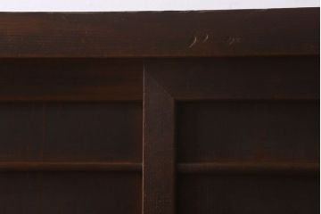 アンティーク家具　古民具・骨董　明治期　重厚な鉄脚付き!三尺　水屋箪笥サイドボード(3)