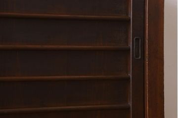 アンティーク家具　古民具・骨董　明治期　重厚な鉄脚付き!三尺　水屋箪笥サイドボード(3)