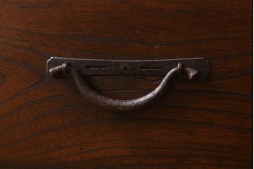 アンティーク家具　古民具・骨董　明治期　重厚な鉄脚付き!三尺　水屋箪笥サイドボード(3)