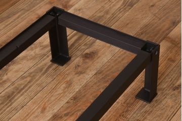 アンティーク家具　古民具・骨董　明治期　重厚な鉄脚付き!三尺　水屋箪笥サイドボード(3)