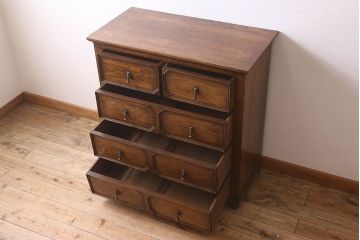 アンティーク家具　アールデコ　オーク材製　イギリスアンティーク　チェスト