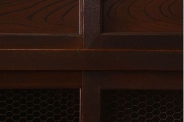 アンティーク家具　古民具・骨董　明治大正期　重厚な鉄脚付き!三尺　水屋箪笥サイドボード