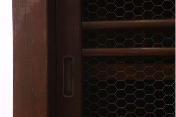 アンティーク家具　古民具・骨董　明治大正期　重厚な鉄脚付き!三尺　水屋箪笥サイドボード