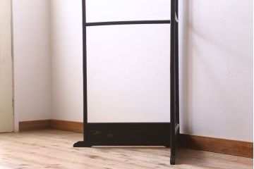アンティーク雑貨　アンティーク　古民具・骨董　鶴と松の屏風衣桁