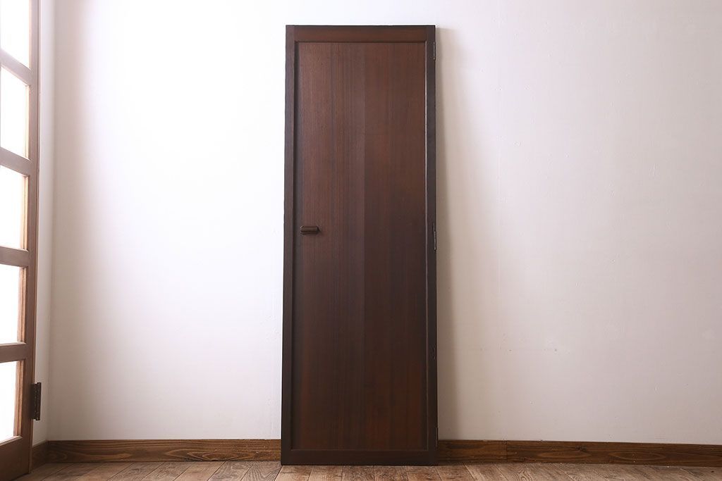 アンティーク　柾目の美しい上品な板戸ドア(扉)