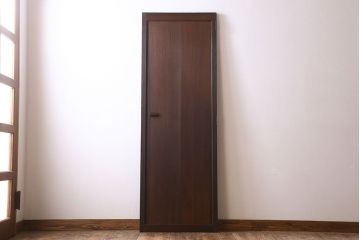 アンティーク　柾目の美しい上品な板戸ドア(扉)