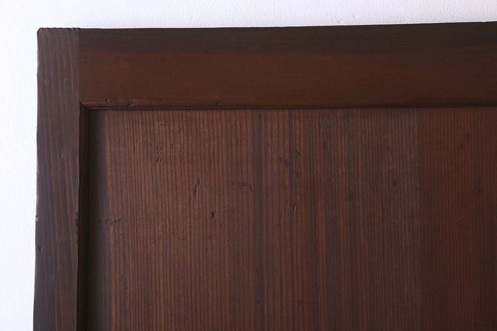 アンティーク　柾目の美しい上品な板戸ドア(扉)
