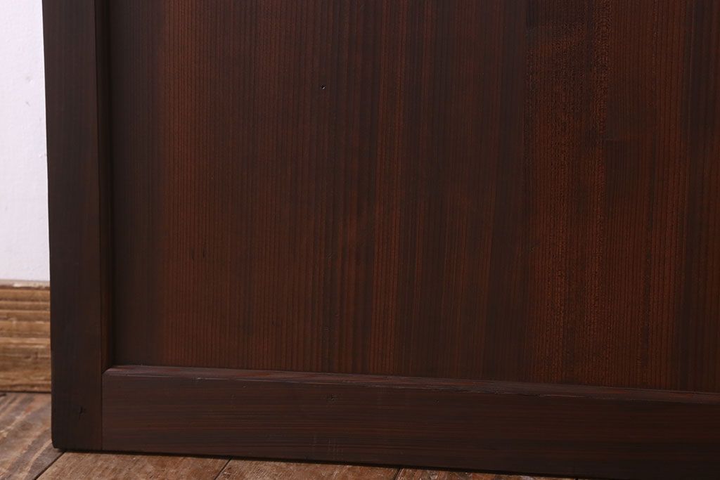 アンティーク　柾目の美しい上品な板戸ドア(扉)