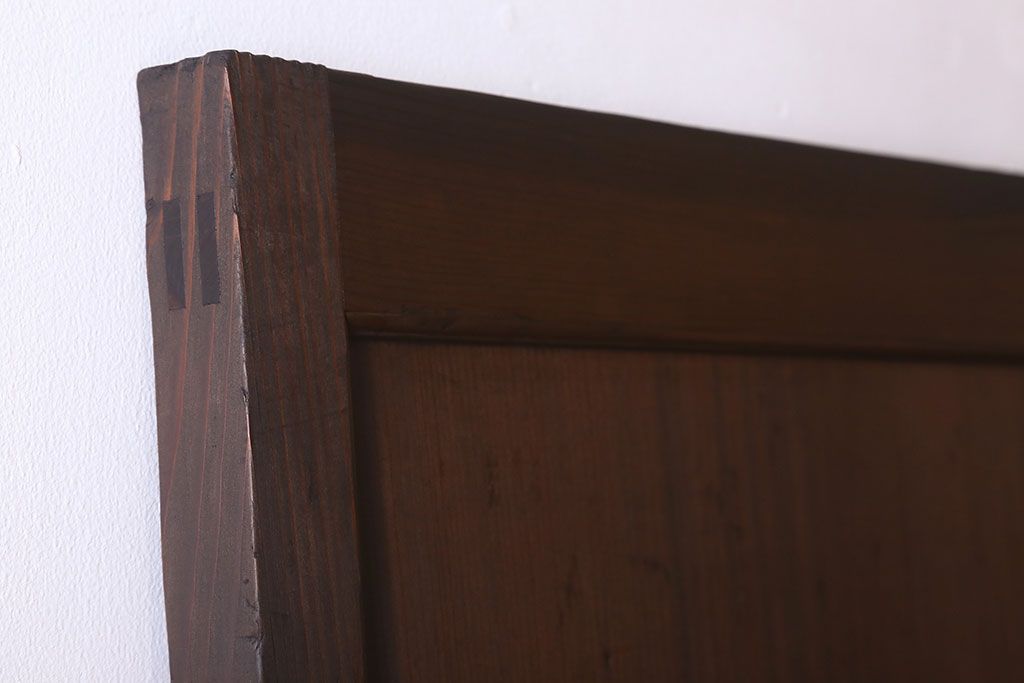アンティーク　柾目の美しい上品な板戸ドア(扉)