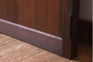 アンティーク　柾目の美しい上品な板戸ドア(扉)