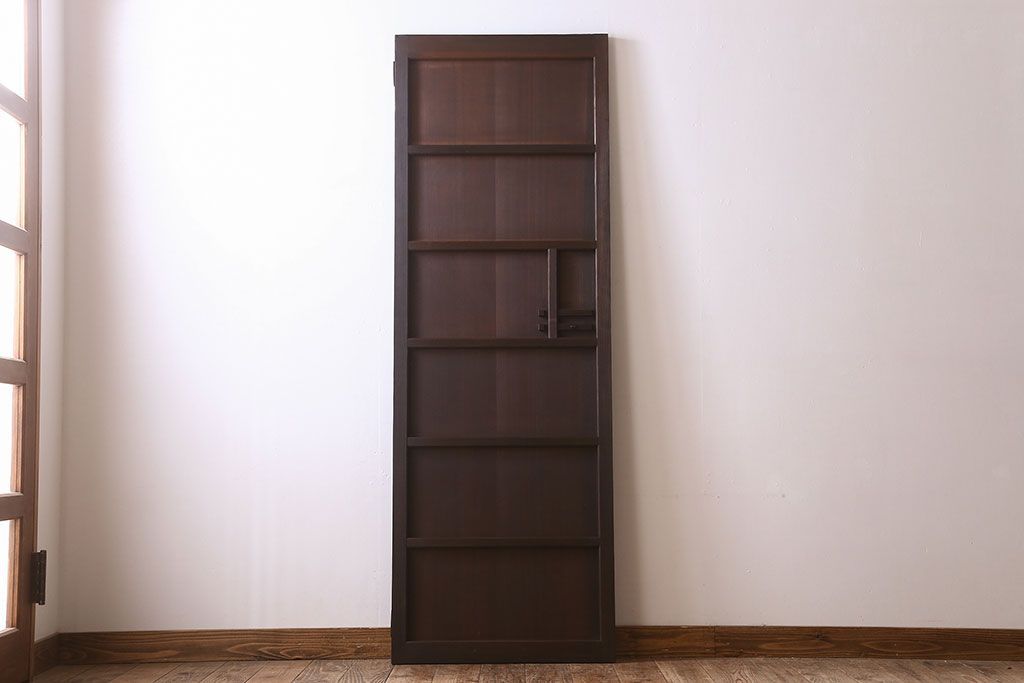 アンティーク　柾目の美しい上品な板戸ドア(扉)