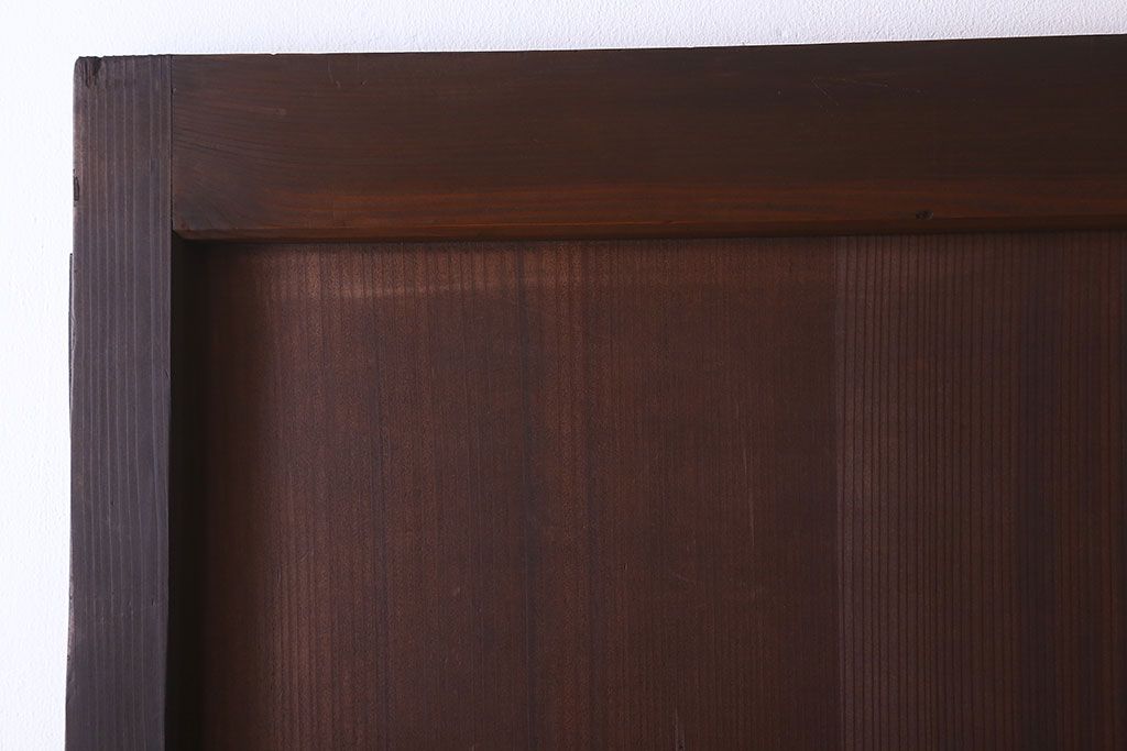 アンティーク　柾目の美しい上品な板戸ドア(扉)