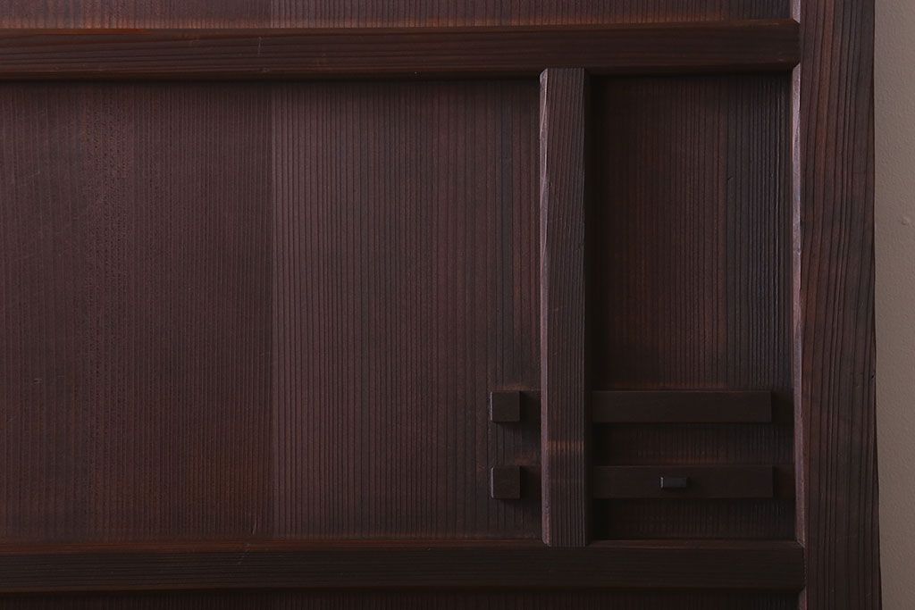 アンティーク　柾目の美しい上品な板戸ドア(扉)