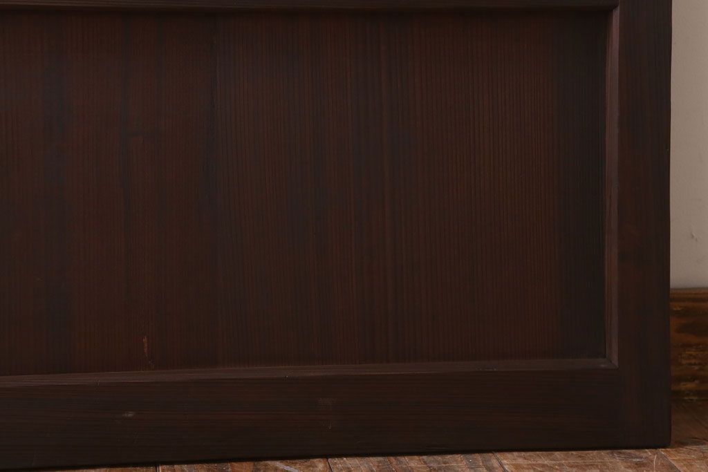 アンティーク　柾目の美しい上品な板戸ドア(扉)