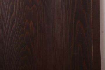 格子デザイン　古民具・骨董　古い木製の板戸2枚セット(窓)(1)