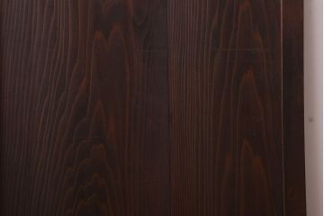 格子デザイン　古民具・骨董　古い木製の板戸2枚セット(窓)(2)