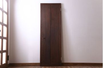 アンティーク　杢目の美しい上品な板戸ドア(扉)