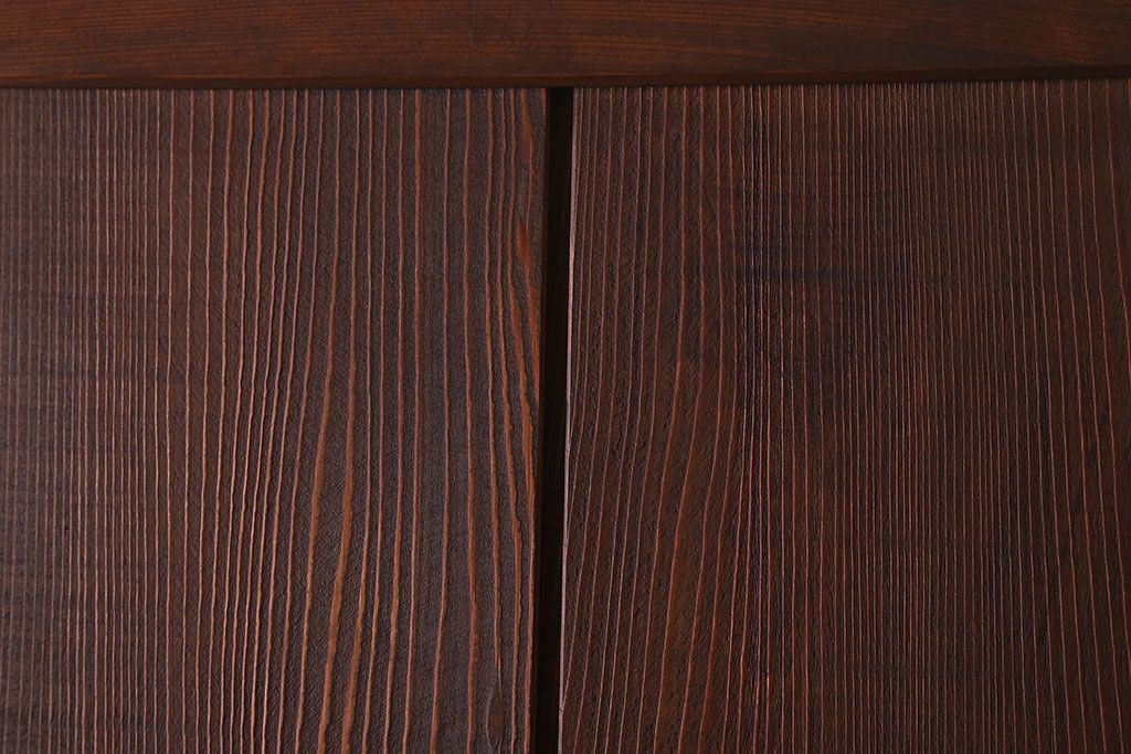 アンティーク　杢目の美しい上品な板戸ドア(扉)