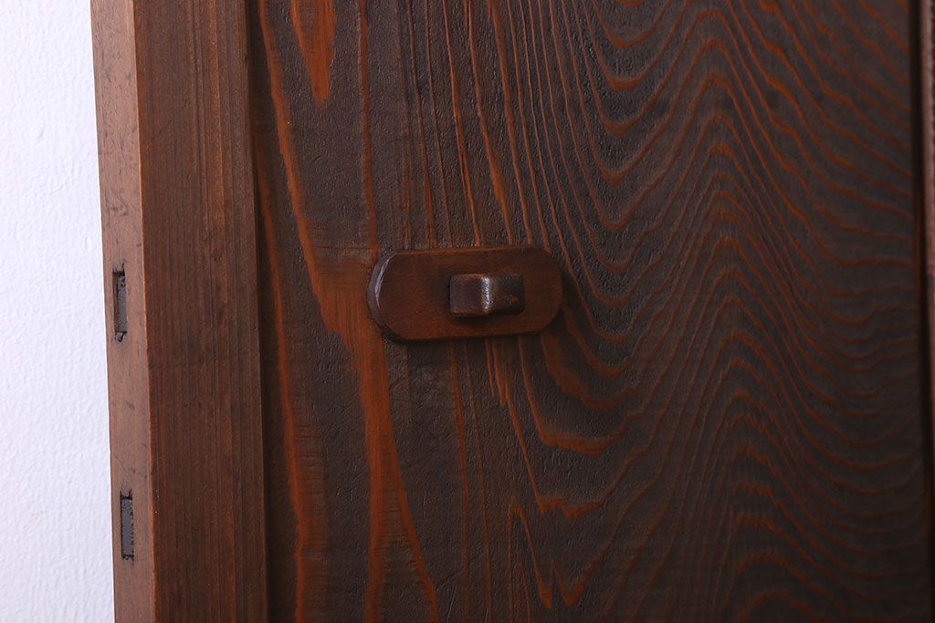 アンティーク　杢目の美しい上品な板戸ドア(扉)