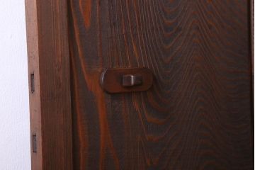 アンティーク　杢目の美しい上品な板戸ドア(扉)