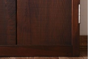 アンティーク　杢目の美しい上品な板戸ドア(扉)