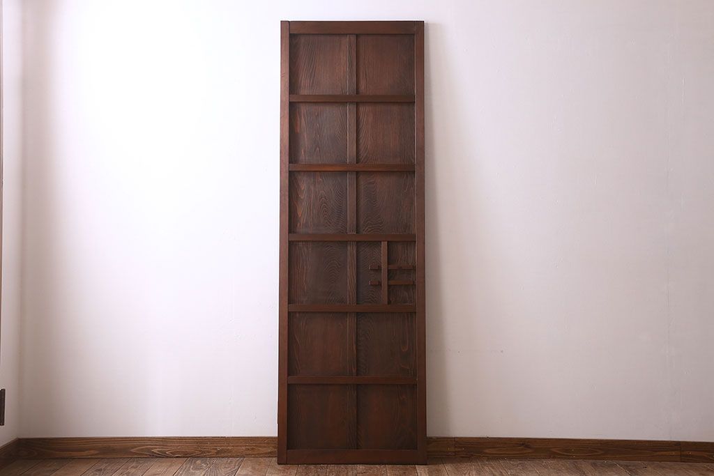 アンティーク　杢目の美しい上品な板戸ドア(扉)