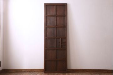 アンティーク　杢目の美しい上品な板戸ドア(扉)