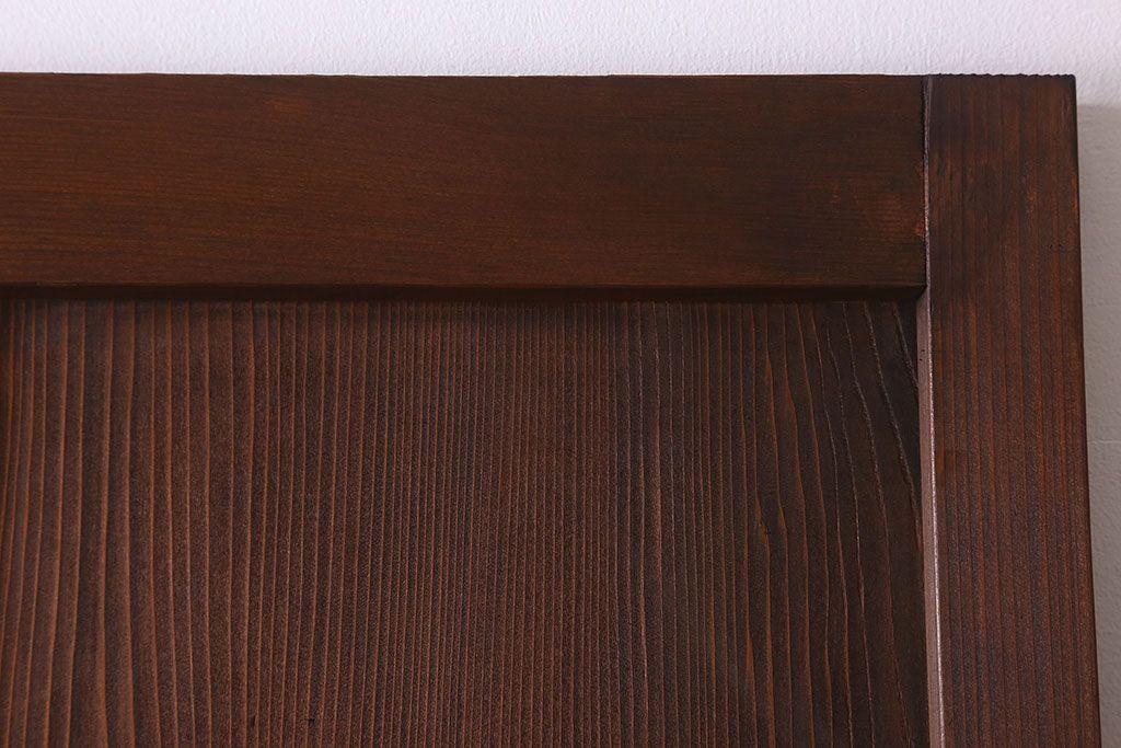 アンティーク　杢目の美しい上品な板戸ドア(扉)