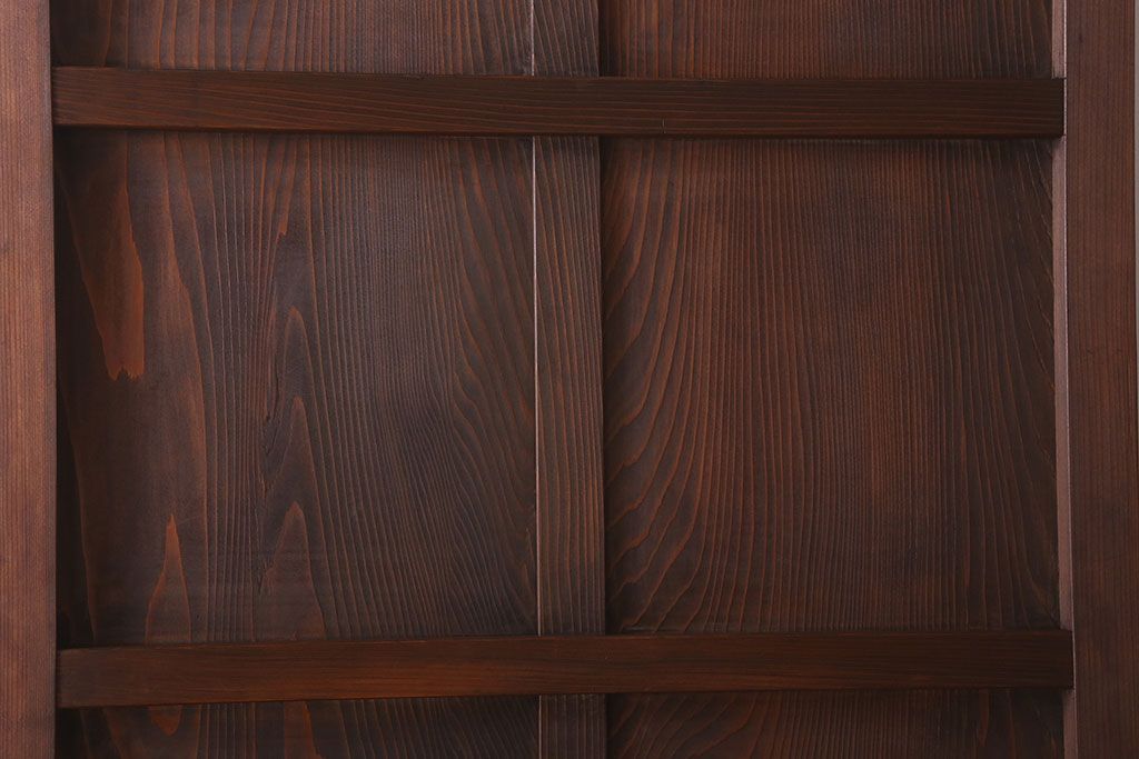 アンティーク　杢目の美しい上品な板戸ドア(扉)