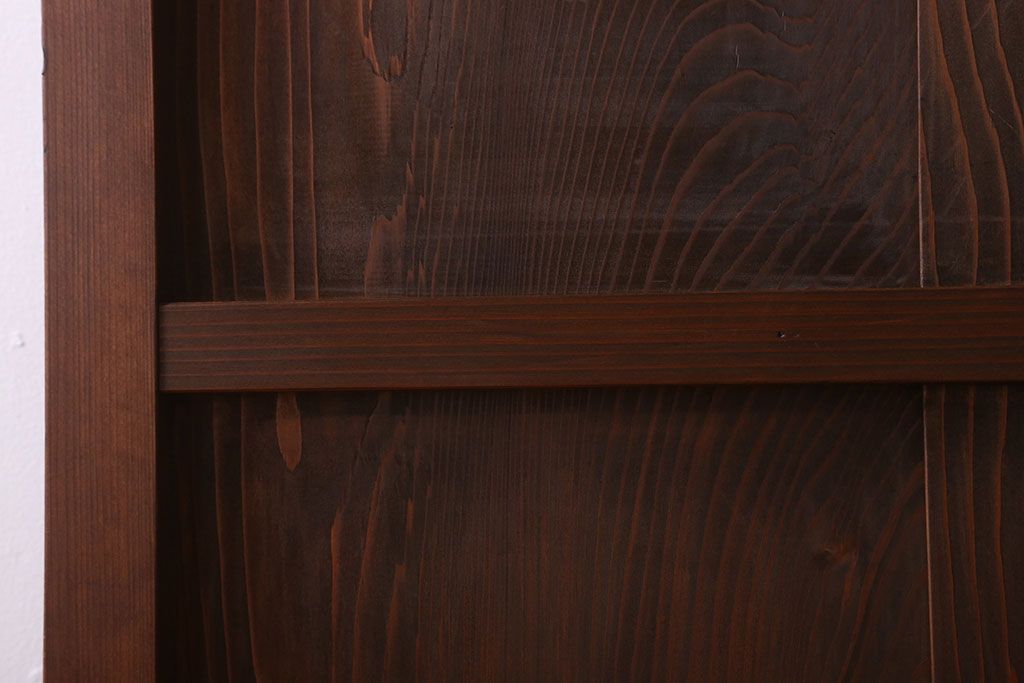 アンティーク　杢目の美しい上品な板戸ドア(扉)