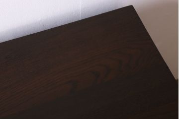 アンティーク家具　ナラ材!古い木製のシンプルなアンティーク薄型片袖机