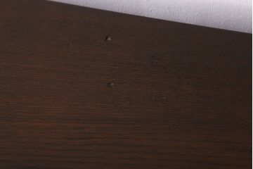 アンティーク家具　ナラ材!古い木製のシンプルなアンティーク薄型片袖机