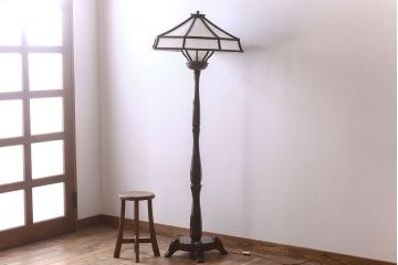 中古　松本民芸家具　八角フロアスタンド(定価約30万円)