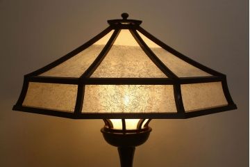 中古　松本民芸家具　八角フロアスタンド(定価約30万円)