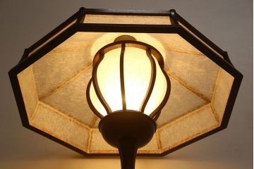 中古　松本民芸家具　八角フロアスタンド(定価約30万円)