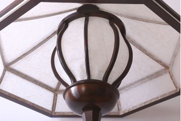 中古　松本民芸家具　八角フロアスタンド(定価約30万円)