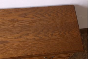 アンティーク雑貨　イギリスビンテージ　カブリオールレッグ(猫脚)　オーク材　キャビネット