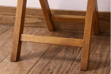 ヴィンテージ家具　英国ビンテージ　1970年　折りたたみ椅子(フォールディングスツール)(2)
