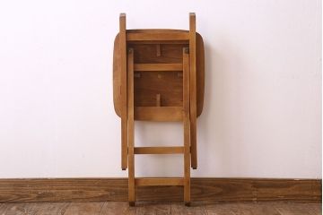 ヴィンテージ家具　英国ビンテージ　1970年　折りたたみ椅子(フォールディングスツール)(2)