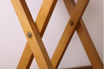 ヴィンテージ家具　英国ビンテージ　1970年　折りたたみチェア(フォールディングスツール)(1)