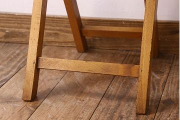 ヴィンテージ家具　英国ビンテージ　1970年　折りたたみチェア(フォールディングスツール)(1)