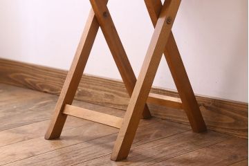 ヴィンテージ家具　英国ビンテージ　1970年　折りたたみチェア(フォールディングスツール)(2)