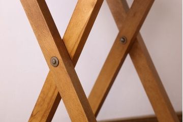 ヴィンテージ家具　英国ビンテージ　1970年　折りたたみチェア(フォールディングスツール)(2)