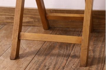 ヴィンテージ家具　英国ビンテージ　1970年　折りたたみチェア(フォールディングスツール)(2)