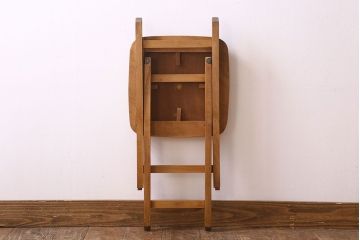 ヴィンテージ家具　英国ビンテージ　1970年　折りたたみチェア(フォールディングスツール)(2)